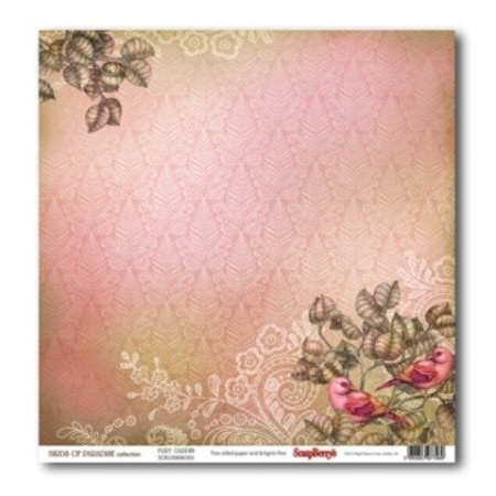 Papier do scrapbookingu dwustronny 30,5 x 30,5 cm BIRDS OF PARADISE 9 szt. ScrapBerry`s